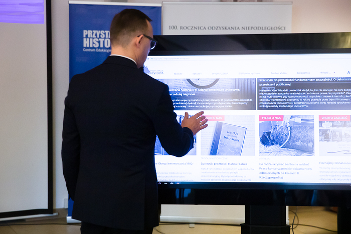 Prezentacja portalu Przystanekhistoria.pl – Warszawa, 11 grudnia 2019. Fot.Sławek Kasper (IPN)