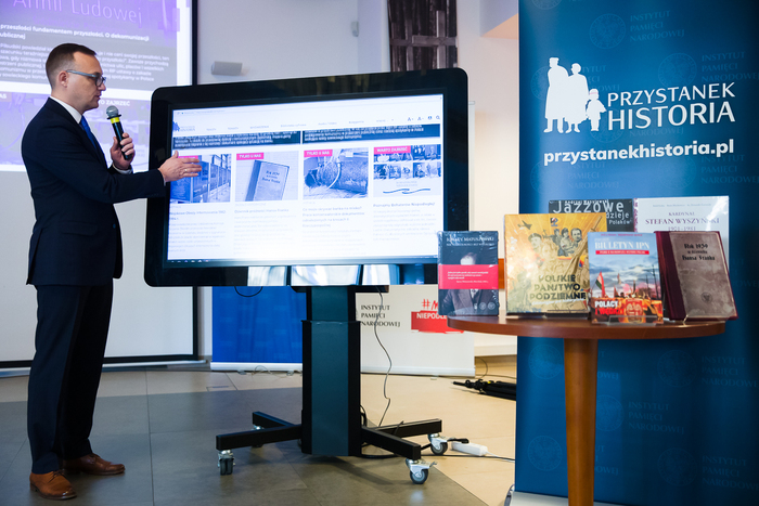 Prezentacja portalu Przystanekhistoria.pl – Warszawa, 11 grudnia 2019. Fot. Sławek Kasper (IPN)