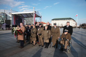Uroczystości na pl. Piłsudskiego w Warszawie – 1 marca 2020. Fot. Piotr Życieński (IPN)