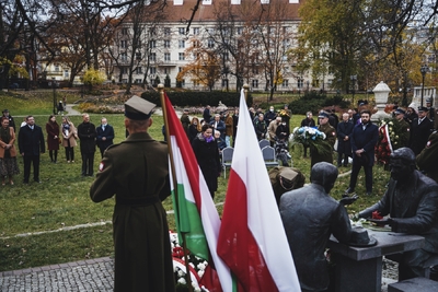 Uroczystość upamiętniająca Henryka Sławika i Józsefa Antalla seniora – fot. MN/BUWiM