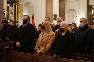 Uroczystości pogrzebowe Piotra Rzewuskiego – Warszawa, 18 stycznia 2022. Fot. Elżbieta Jaroś/UdSKiOR