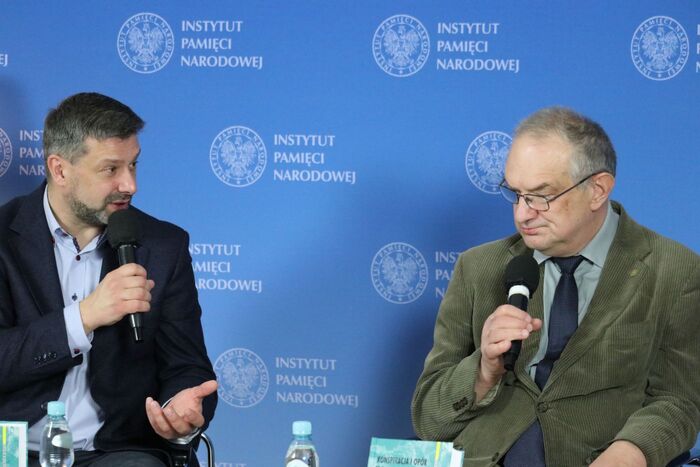 Dyskusja o książce „Konspiracja i opór społeczny w Polsce 1944–1956. Słownik biograficzny”, t. VI – Warszawa, 16 marca 2022. Fot. Aleksandra Wierzchowska (IPN)