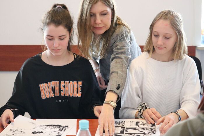 Prezentacja komiksów o podziemiu niepodległościowym oraz warsztaty komiksowe – 22 marca 2022. Fot. Aleksandra Wierzchowska (IPN)