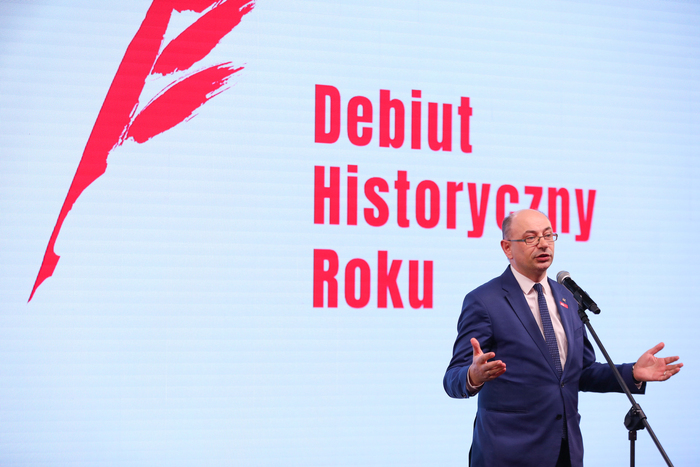 Finał konkursu „Najlepszy Debiut Historyczny Roku w zakresie historii najnowszej” – Warszawa 14 kwietnia 2023. Fot. Mikołaj Bujak (IPN)