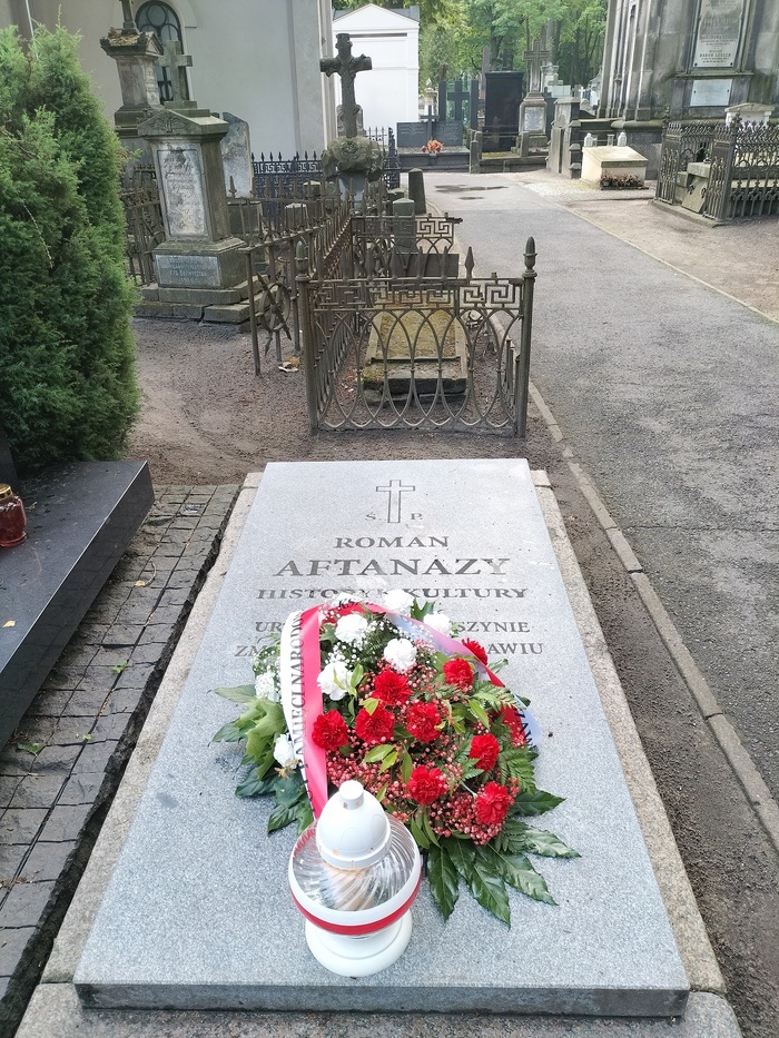 Uroczyste złożenie kwiatów na grobie Romana Aftanazego – Warszawa, 7 czerwca 2024