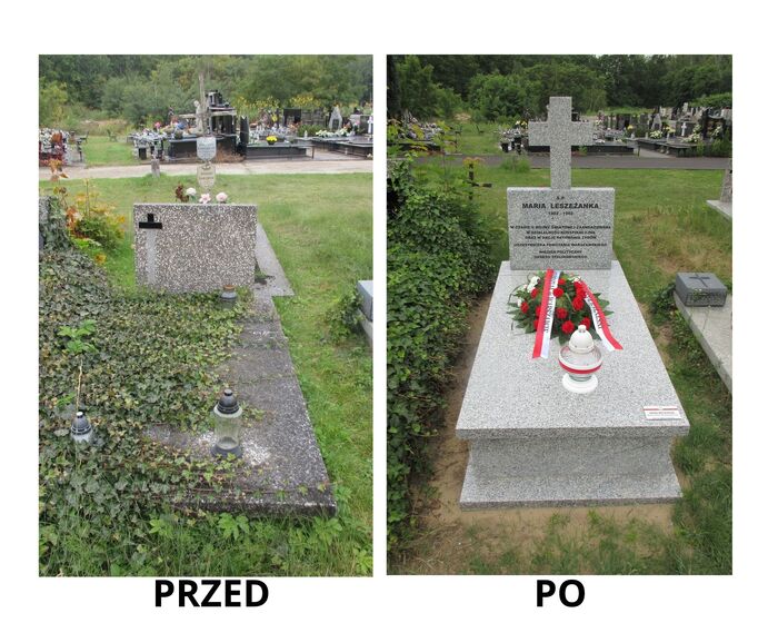 Nowo wybudowany grób Marii Leszeżanki