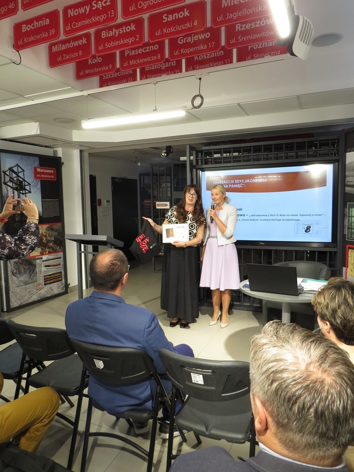 Podsumowanie ogólnopolskiego konkursu „Trudna pamięć” na scenariusz lekcji historii o tematyce zbrodni komunistycznych. Fot. Rafał Borkowski (IPN)