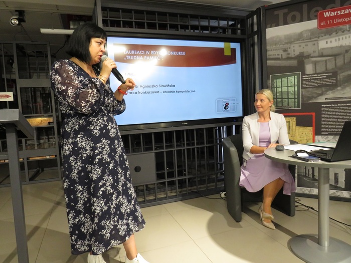 Podsumowanie ogólnopolskiego konkursu „Trudna pamięć” na scenariusz lekcji historii o tematyce zbrodni komunistycznych. Fot. Rafał Borkowski (IPN)