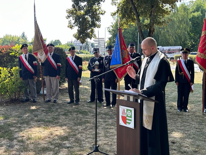Upamiętnienie i wernisaż wystawy „Na odsiecz powstańczej Warszawie” – Ożarów Mazowiecki, 10 lipca 2024. Fot. Jacek Persa (IPN)