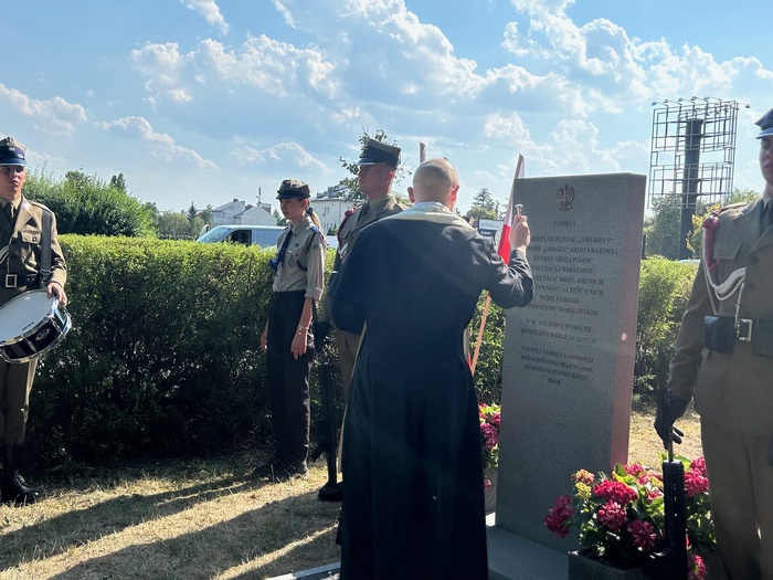 Upamiętnienie i wernisaż wystawy „Na odsiecz powstańczej Warszawie” – Ożarów Mazowiecki, 10 lipca 2024. Fot. Jacek Persa (IPN)