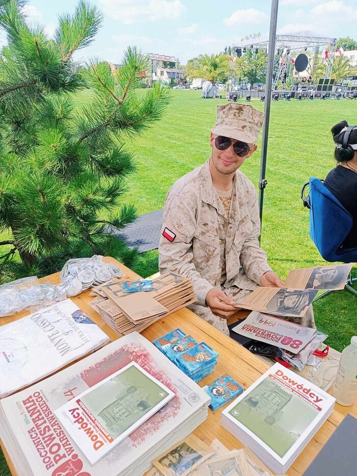 Warszawski Oddział IPN na obchodach powstania warszawskiego w Otwocku – 1 sierpnia 2024. Fot. Anna Maria Adamus (IPN)