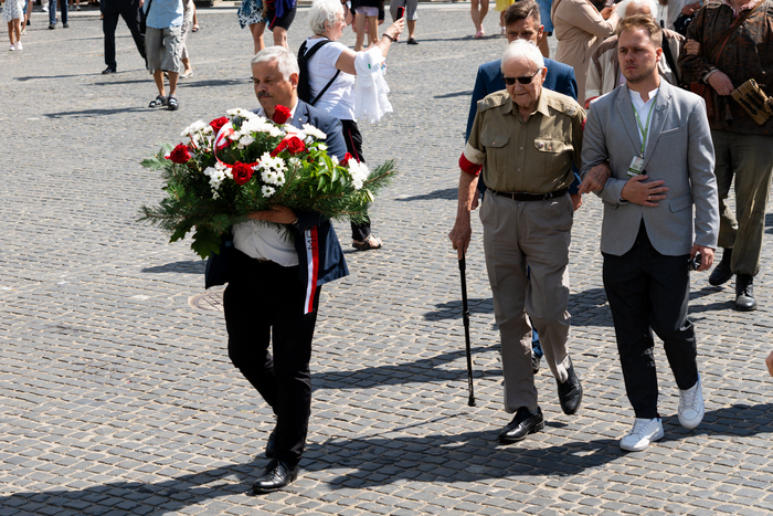 Inscenizacja powstańczej defilady, 10 sierpnia 2024 r., fot. Andrzej Kryński (IPN)
