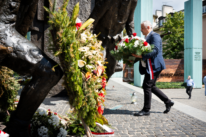 Inscenizacja powstańczej defilady, 10 sierpnia 2024 r., fot. Andrzej Kryński (IPN)