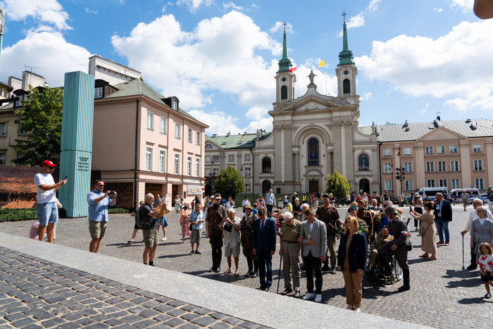 Inscenizacja powstańczej defilady, 10 sierpnia 2024 r., fot. Andrzej Kryński (IPN)