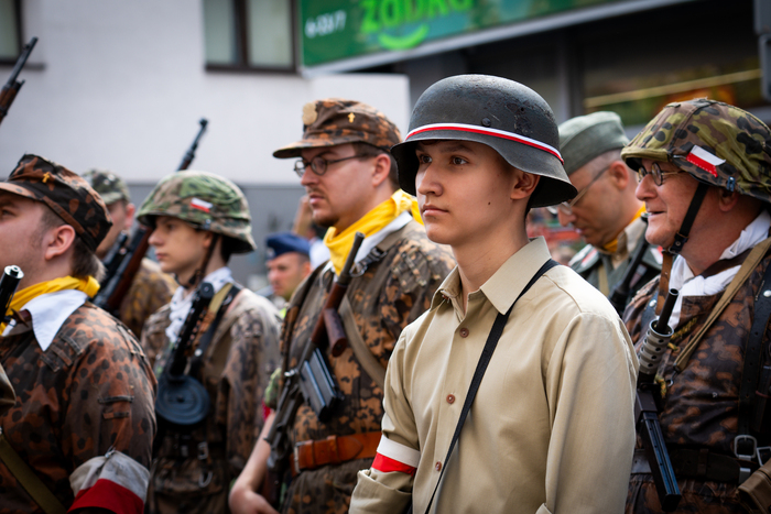 Inscenizacja powstańczej defilady, 10 sierpnia 2024 r., fot. Andrzej Kryński (IPN)