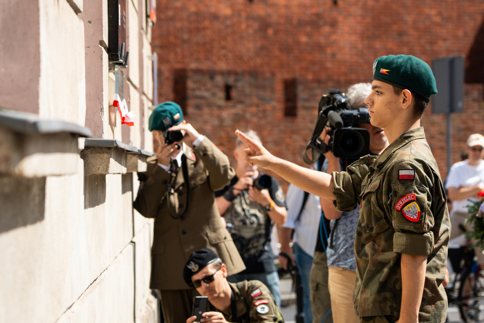 Inscenizacja powstańczej defilady, 10 sierpnia 2024 r., fot. Andrzej Kryński (IPN)