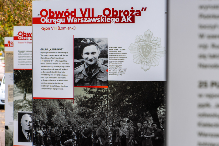 Uroczystość odsłonięcia tablicy pamiątkowej poświęconej Zrupowaniu Stołpeckiemu Armii Krajowej oraz otwarcie wystawy „Na odsiecz powstańczej Warszawie” – Nowy Dwór Mazowiecki, 29 września 2024. Fot. Andrzej Kryński (IPN)