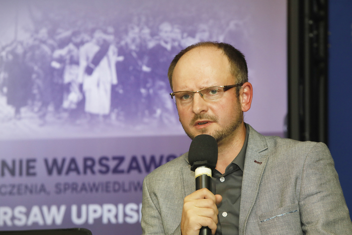 Międzynarodowa konferencja naukowa „Rachunki za Powstanie Warszawskie (1944–2024). Odpowiedzialność, rozliczenia, sprawiedliwość” – Warszawa, 2–3 października. Fot. Piotr Życieński (IPN)