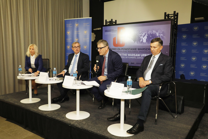 Międzynarodowa konferencja naukowa „Rachunki za Powstanie Warszawskie (1944–2024). Odpowiedzialność, rozliczenia, sprawiedliwość” – Warszawa, 2–3 października. Fot. Piotr Życieński (IPN)