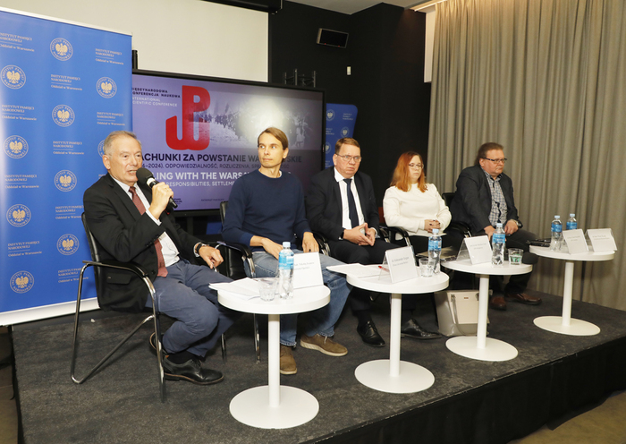 Międzynarodowa konferencja naukowa „Rachunki za Powstanie Warszawskie (1944–2024). Odpowiedzialność, rozliczenia, sprawiedliwość” – Warszawa, 2–3 października. Fot. Piotr Życieński (IPN)