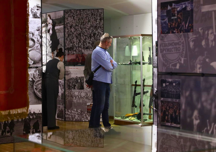 W Zamościu otwarto wystawę IPN „Zimna wojna. Krótka historia podzielonego świata”. Fot. Muzeum Aresenał