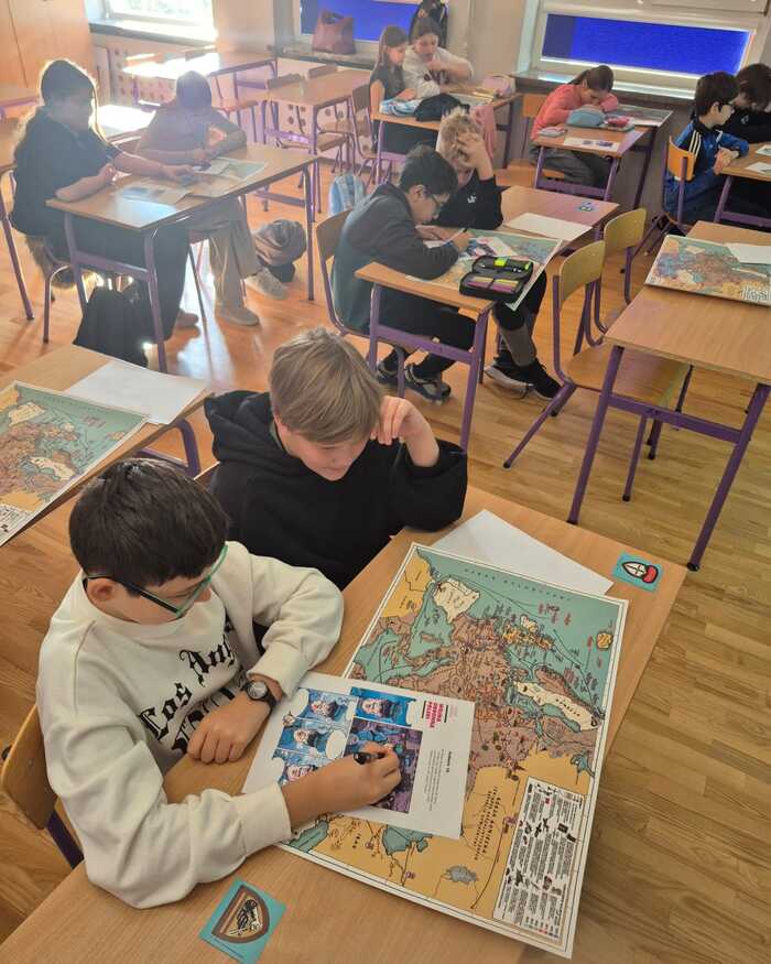 Warsztaty edukacyjne z „Wojenną odyseją Antka Srebrnego” w Szkole Podstawowej nr 214 w Warszawie