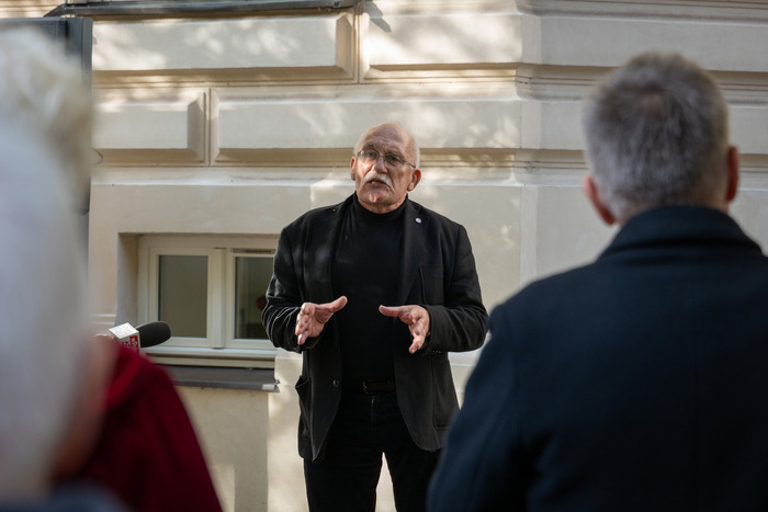 „TU rodziła się »Solidarność«” — wystawa IPN w ramach obchodów 45-lecia NSZZ „Solidarność” UW. Fot. Andrzej Kryński (IPN)