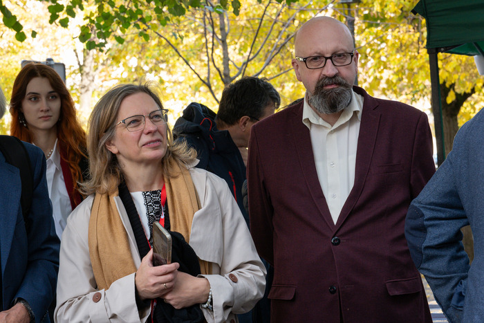 „TU rodziła się »Solidarność«” — wystawa IPN w ramach obchodów 45-lecia NSZZ „Solidarność” UW. Fot. Andrzej Kryński (IPN)