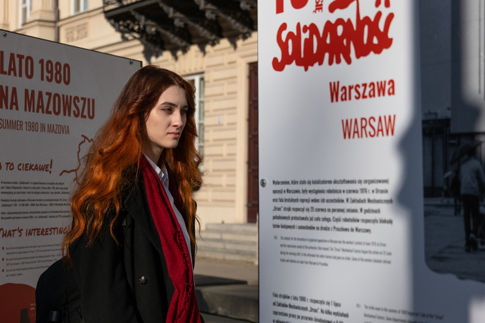 „TU rodziła się »Solidarność«” — wystawa IPN w ramach obchodów 45-lecia NSZZ „Solidarność” UW. Fot. Andrzej Kryński (IPN)