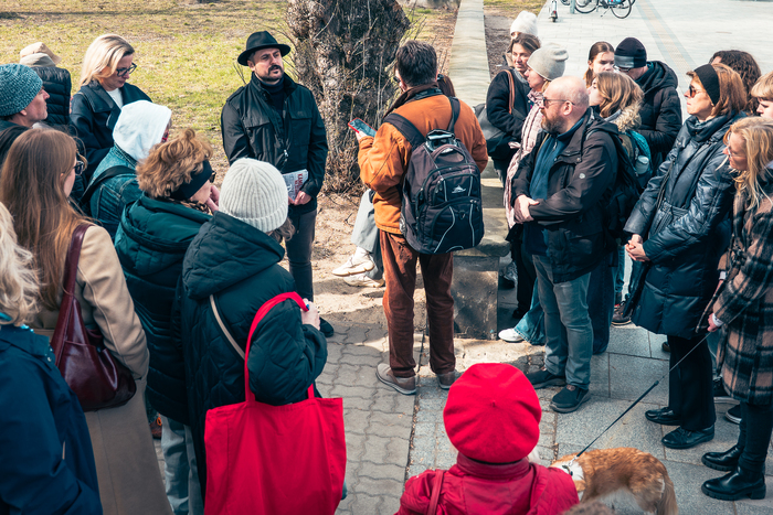 Spacer edukacyjny z okazji 83. rocznicy Akcji pod Arsenałem – Warszawa, 28 marca 2026. Fot. Andrzej Kryński (IPN)