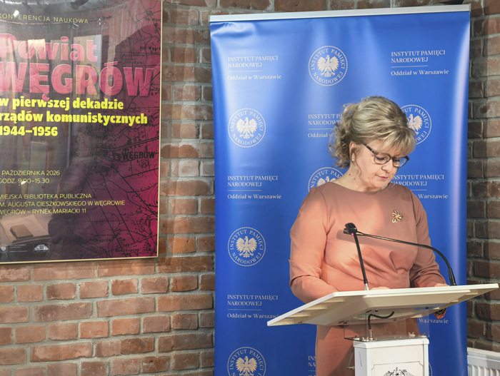 Konferencja naukowa „Powiat Węgrów w pierwszej dekadzie rządów komunistycznych 1944–1956” – Węgrów, 1 października 2026. Fot. Iwona Spałek (IPN)