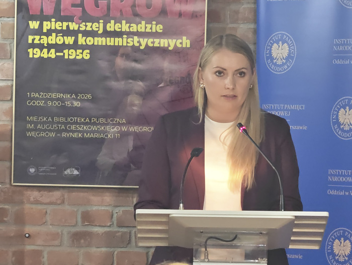 Konferencja naukowa „Powiat Węgrów w pierwszej dekadzie rządów komunistycznych 1944–1956” – Węgrów, 1 października 2026. Fot. Iwona Spałek (IPN)