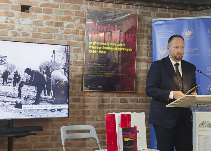 Konferencja naukowa „Powiat Węgrów w pierwszej dekadzie rządów komunistycznych 1944–1956” – Węgrów, 1 października 2026. Fot. Iwona Spałek (IPN)