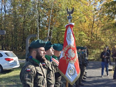 82 lata temu Powstańcy Warszawscy trafili do Lamsdorf. Uroczystości w Łambinowicach. Fot. Piotr Zaremba (IPN)