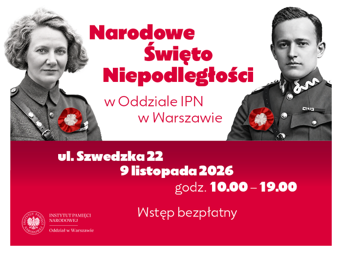 Narodowe Święto Niepodległości w Oddziale IPN w Warszawie – Warszawa, 9 listopada 2026