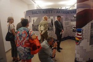 Uroczyste spotkanie towarzyszące wystawie THE BALTIC WAY – AN ACTION FOR FREEDOM – Warszawa, 21 sierpnia 2019. Fot. Iwona Spałek (IPN)