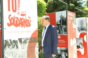 Otwarcie wystawy „TU rodziła się »Solidarność«” – Warszawa-Ursus, 1 lipca 2020. Fot. Jacek Persa (IPN Warszawa)