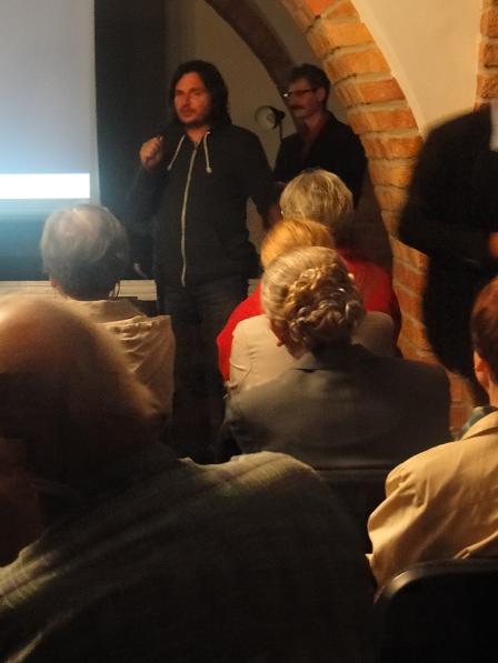 W spotkaniu uczestniczył reżyser filmu Kwatera „Ł