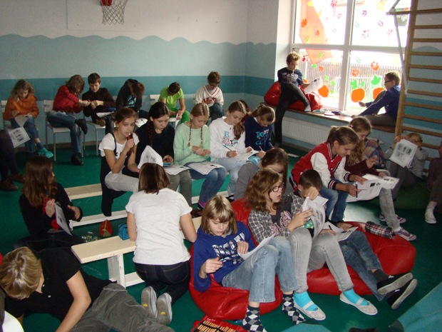 W pierwszych warsztatach uczestniczyli uczniowie 5 i 6 klasy