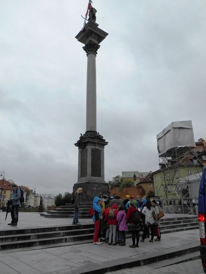 Rozpoczęcie gry pod kolumną Zygmunta III Wazy