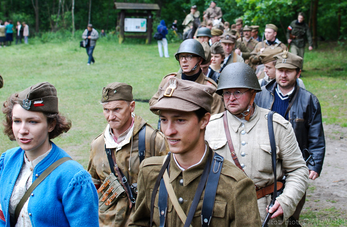 Rekonstrukcja bitwy partyzanckiej na Polanie Jakubów, fot.P. Gajewski