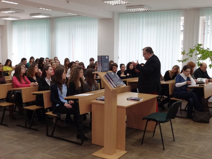 Spotkanie ze studentami Wschodnioeuropejskiego Uniwersytetu Narodowego im. Łesi Ukrainki w Łucku 