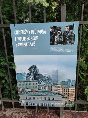 Prezentacja wystawy plenerowej „Powstanie Warszawskie 1944. Bitwa o Polskę” – Pruszków, 1 sierpnia–2 października 2021. Fot. Anna Prusek (IPN)