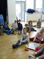 Dzieci aktywnie uczestniczyły w zajęciach