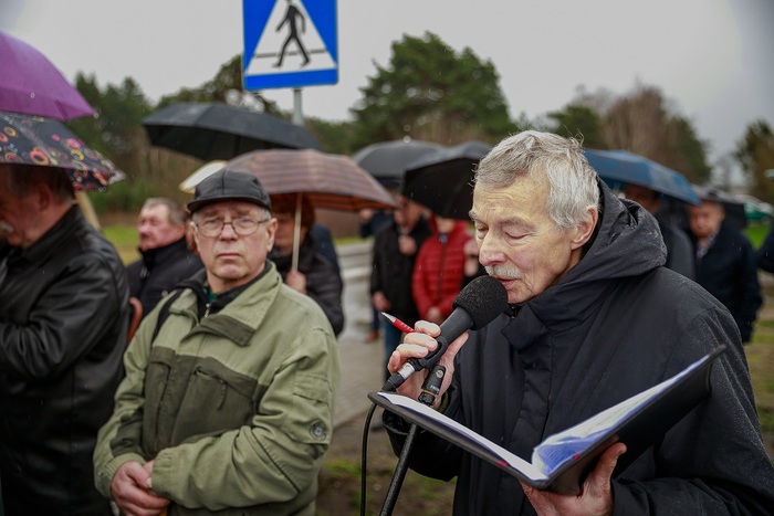 Odsłonięcie tablicy poświęconej mieszkańcom Nasielska, którzy zginęli z rąk Sowietów – Nasielsk, 1 kwietnia 2023 r.