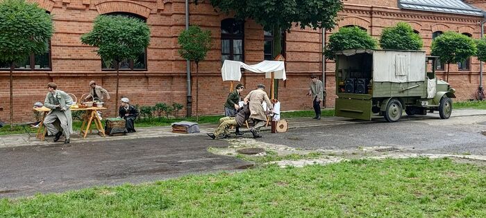 „Powstanie Warszawskie na Pradze – pierwsze strzały” – inscenizacja historyczna – Warszawa, 5 sierpnia 2023. Fot. Marcin Łaszczyński (IPN)