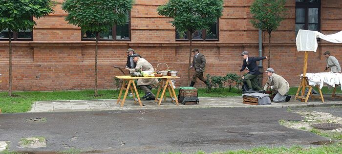 „Powstanie Warszawskie na Pradze – pierwsze strzały” – inscenizacja historyczna – Warszawa, 5 sierpnia 2023. Fot. Marcin Łaszczyński (IPN)