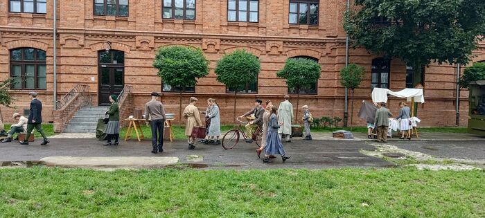 „Powstanie Warszawskie na Pradze – pierwsze strzały” – inscenizacja historyczna – Warszawa, 5 sierpnia 2023. Fot. Marcin Łaszczyński (IPN)