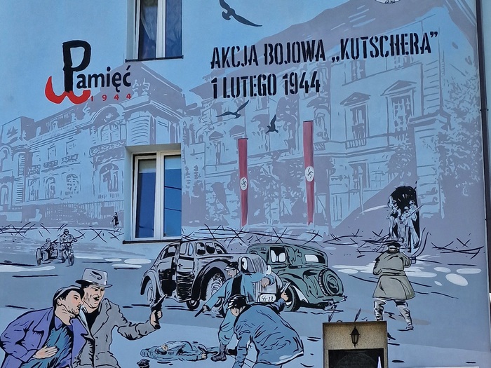 Uroczyste odsłonięcie muralu upamiętniającego akcję Kutschera – Piastów, 27 września 2023