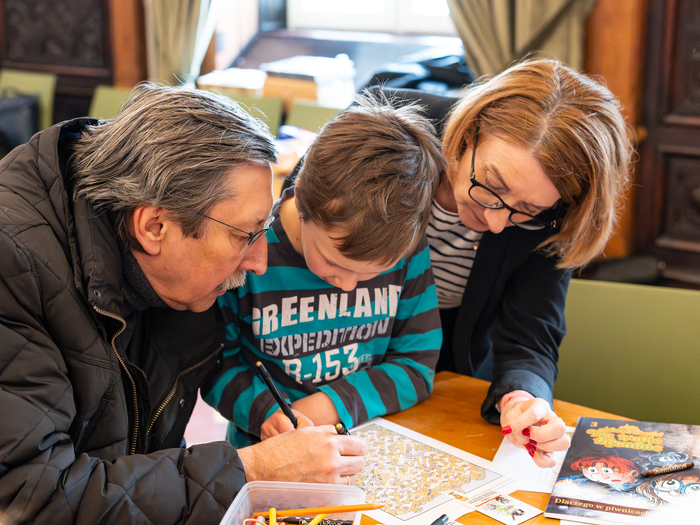 „Rodzinne spotkania z historią” na Rakowieckiej 37 – Warszawa, 2 marca 2024. Fot. Andrzej Kryński (IPN)